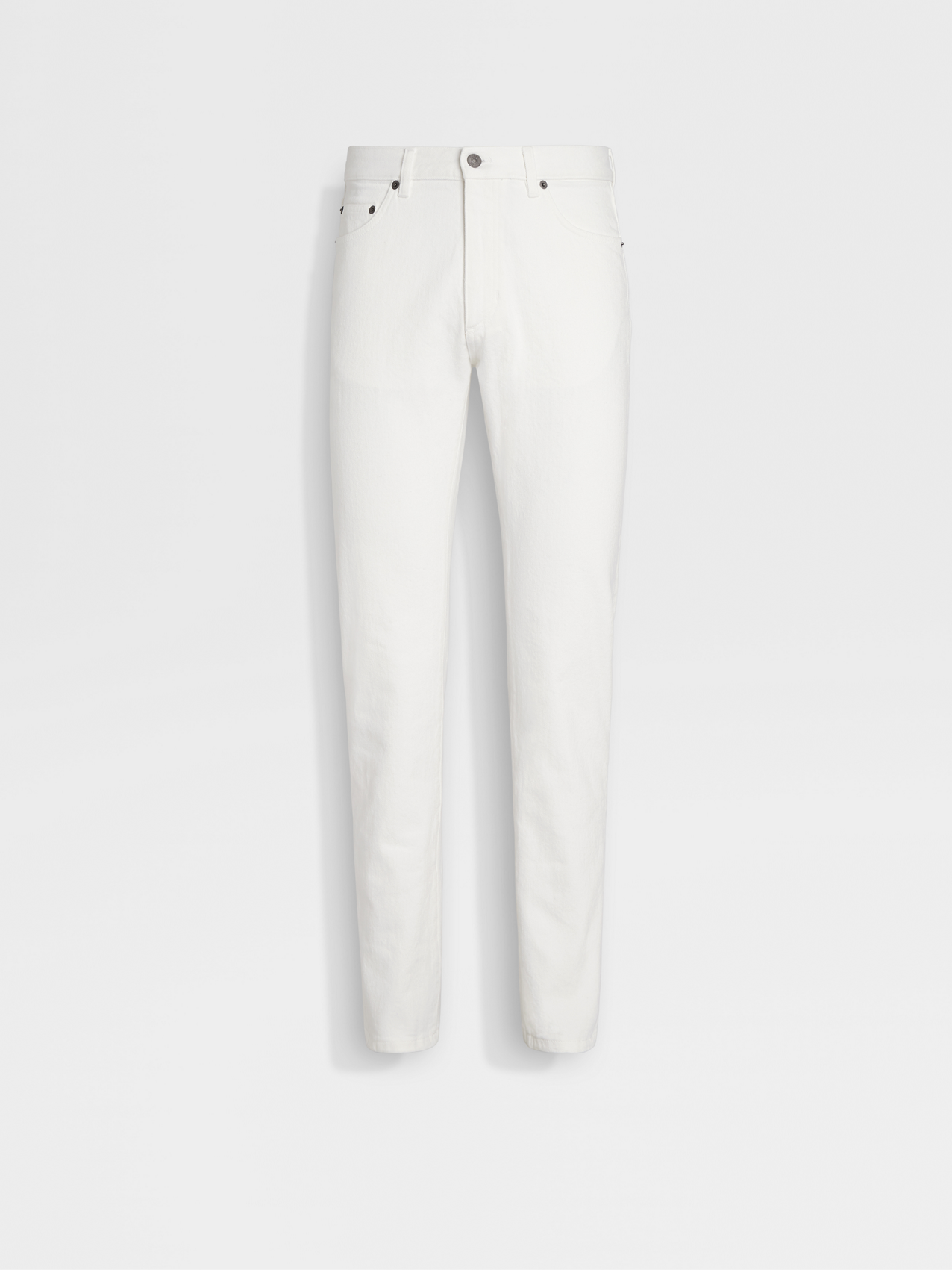 Vaqueros City de 5 Bolsillos en Algodón Comfort Lavado Color Blanco